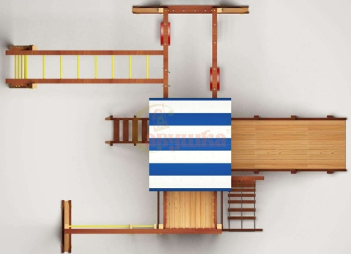 Детская спортивная площадка для дачи Савушка 4 Cезона 7