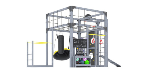 Детская площадка для дачи Савушка КУБ-2 Серый