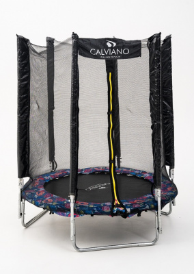 Батут с защитной сеткой Calviano Smile 140 см 4,5ft складной