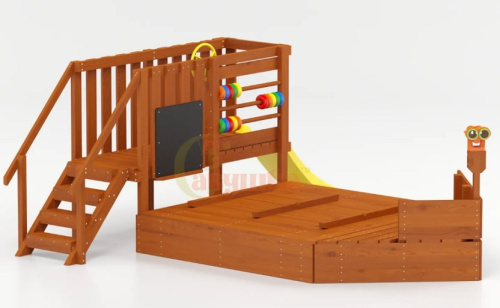 Игровой комплекс для дачи Песочный дворик Савушка-4