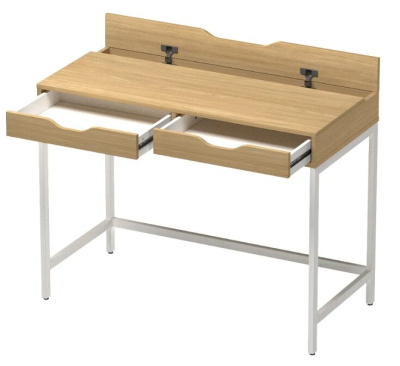 Письменный стол Mio Tesoro Ингар Д 100 100x48x76 дуб скандинавский белый 