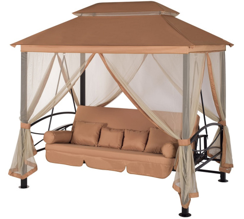 Беседка-качели Пальмира A31BL.T006 охра Удачная мебель