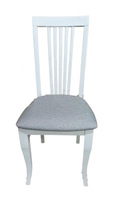 Стул МДК-99 Эмаль белая Ролан серый 