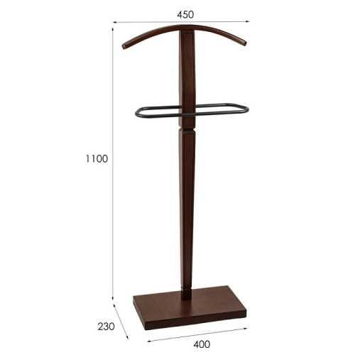Вешалка костюмная В 70 темно-коричневый 