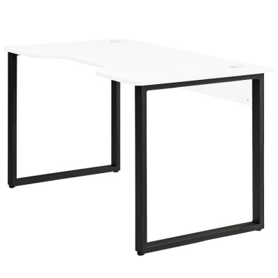 Стол геймерский Гонконг ДТ-3 120x70x75 белый металл черный 