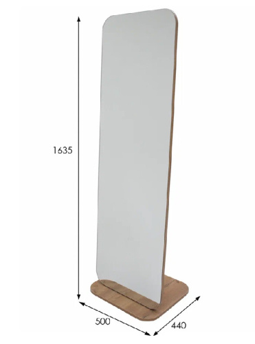 Зеркало напольное Стелла 4 дуб крафт золотой 