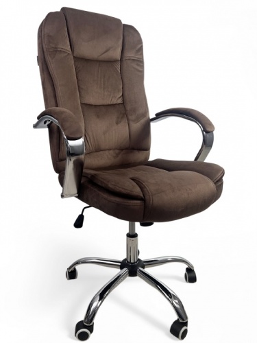 Кресло с регулировкой высоты Calviano Bravo коричневый велюр 