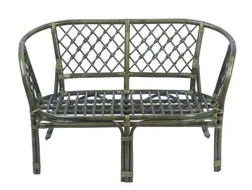 IND Комплект Багама 1 с диваном овальный стол олива подушка коричневая 