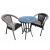 Комплект мебели Deco 2 с круглым столом серый