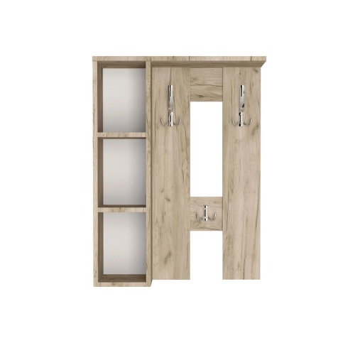 Вешалка настенная Артём-Мебель СН-100.44 дуб крафт серый 