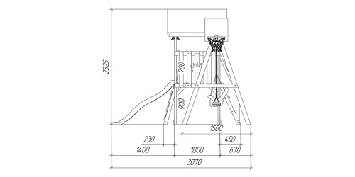 Детская площадка для дачи Савушка TooSun 11 салатовый