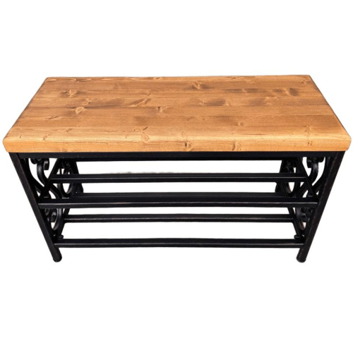 Кованая банкетка МФ-1 бронза 