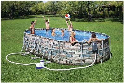 Каркасный бассейн Bestway Power Steel Swim Vista 56719