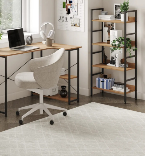 Стол компьютерный Leset 120 Вудми 3 полки 