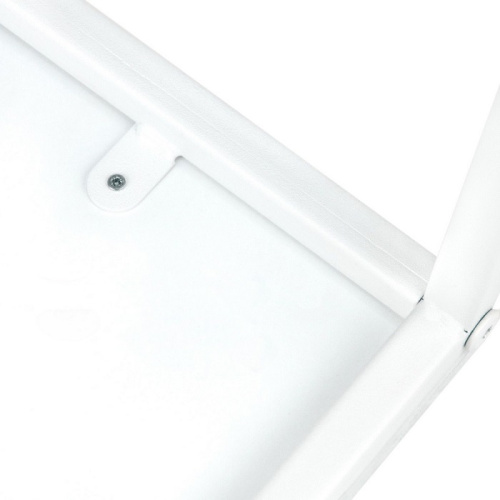 Стол журнальный МеталлАрт М002 белый мрамор 