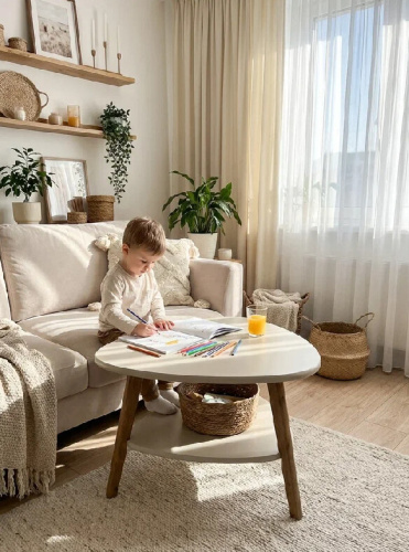 Стол журнальный Бруклин латте орех кантри 