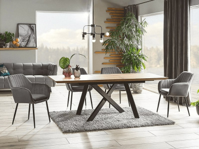 Стол обеденный SIGNAL CAPITOL дуб черный 