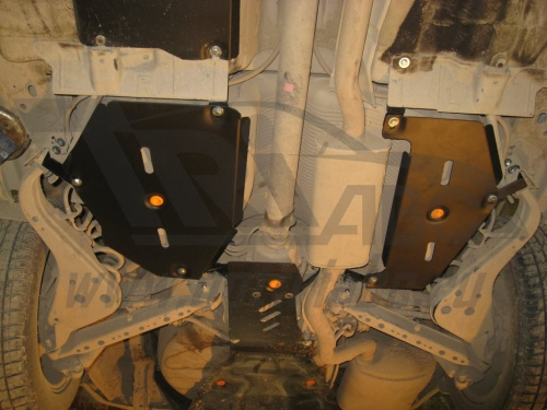 Защита топливного бака для Renault Koleos II ,V-все,привод 4х4,4х2, 2 части