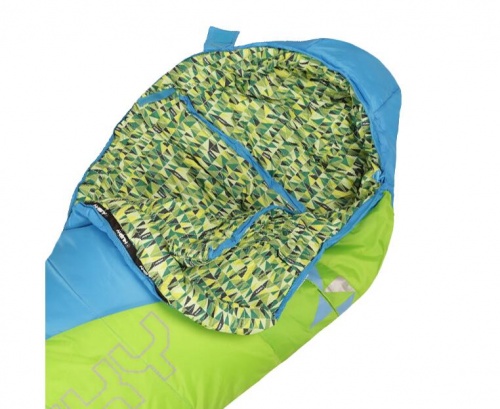 Спальный мешок Husky Kids Merlot 170х70 см Green/Blue р-р L (левая)