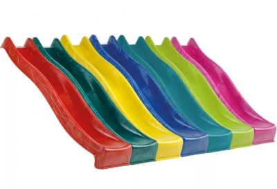Скат для горки KBT Tsuri HDPE с подключением к воде синий