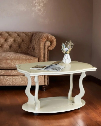 Стол журнальный Берже 3 слоновая-кость 