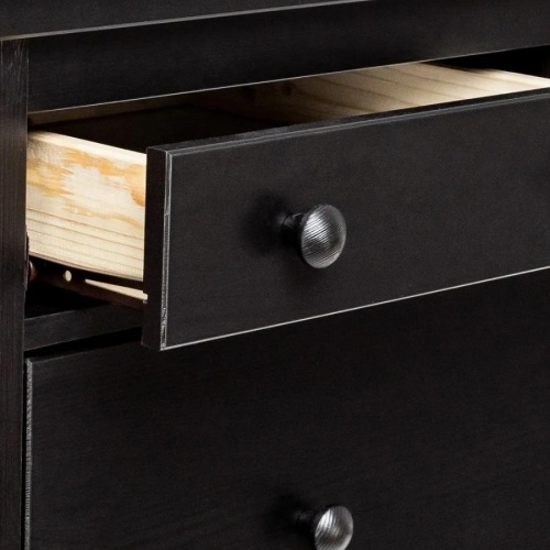 Комод Leset Мира 06 черный ручки черные