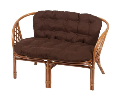 IND Комплект Багама 1 с диваном коньяк подушка коричневая 