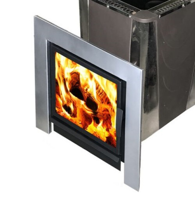 Печь-камин чугунная для бани Воевода Флагман 20 Конвектор