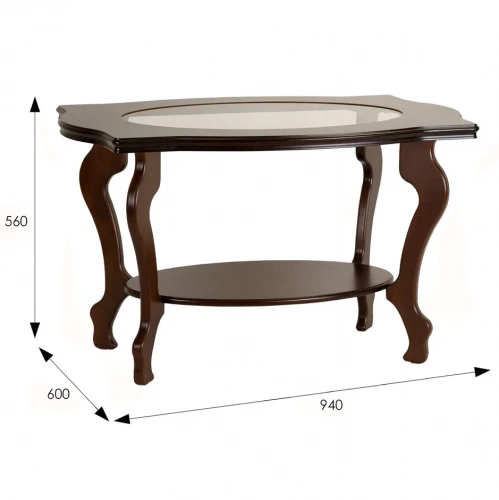 Стол журнальный Берже 1С темно-коричневый 