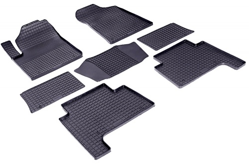 Резиновые коврики салона Сетка для Nissan Patrol VI 2010- Черные