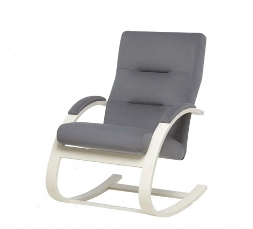 Кресло-качалка Leset Милано слоновая кость Velur V32