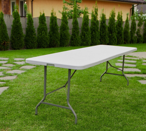Стол складной пластиковый Angioletto 244 см White