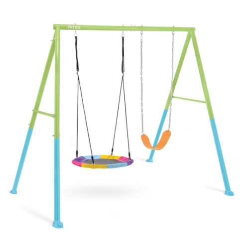 Качели Intex 44125 зеленый голубой