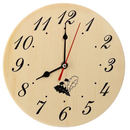 Часы для предбанника деревянные Б-1131