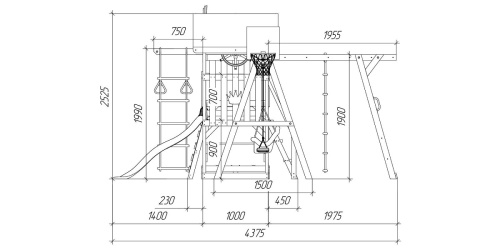 Детская площадка для дачи Савушка TooSun 9 розовый