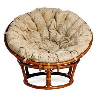 23/01 IND Кресло Папасан миндаль матовый 