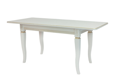 Стол обеденный Leset Дакота 1Р слоновая кость патина золото 