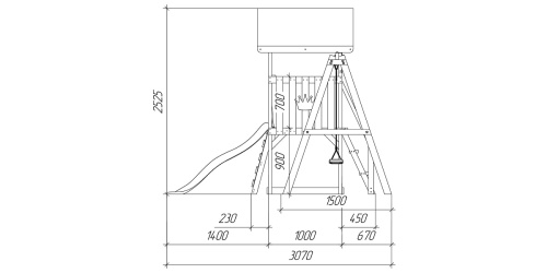 Детская площадка для дачи Савушка TooSun 15 салатовый