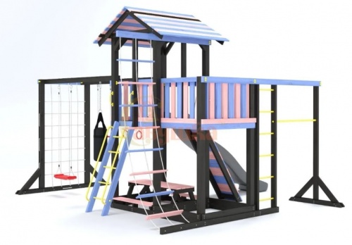 Детская спортивная площадка для дачи Савушка 15 Color-4