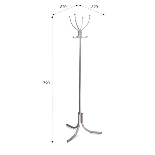 Вешалка напольная М 3 металлик 