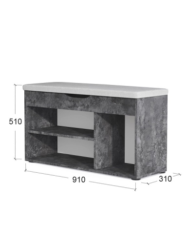 Банкетка Норд СН-122.08 бетон спаркс 