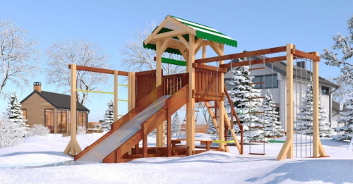 Детская спортивная площадка для дачи Савушка 4 Cезона 6