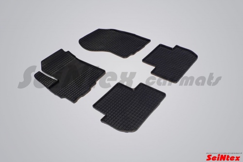 Резиновые коврики салона Сетка для Mitsubishi Outlander II 2006-2012 Черные