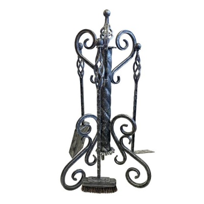 Каминный набор Башня серебро