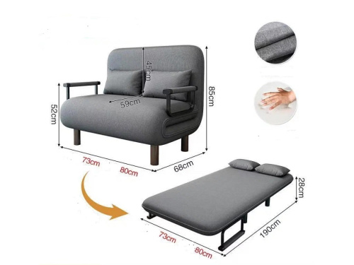 Кресло-кровать Токио 100 серый 