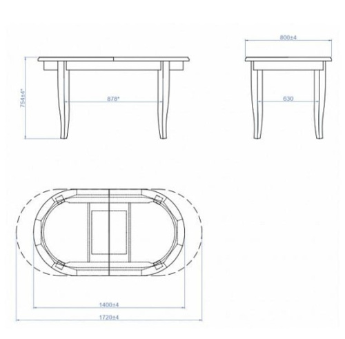 Стол Кронос Black 