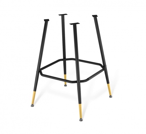 Стул барный Sheffilton SHT-ST35/S131 горчичный черный муар золото 