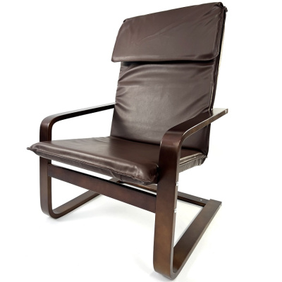 Кресло-качалка Calviano Soft 1 коричневое PU