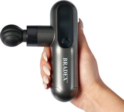 Массажный пистолет мини ДЕЛЬТА 4 насадки