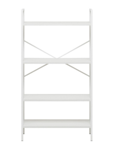 Стеллаж Leset Стилвуд 24 широкий 4 полки белый 